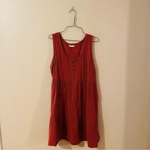 Maurice’s Rust Colored Button Front Dress